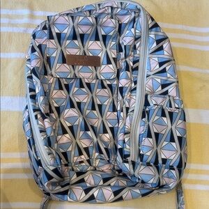 Ju-Ju-Be Geometric Pattern Baby Bag - Blue and Pink